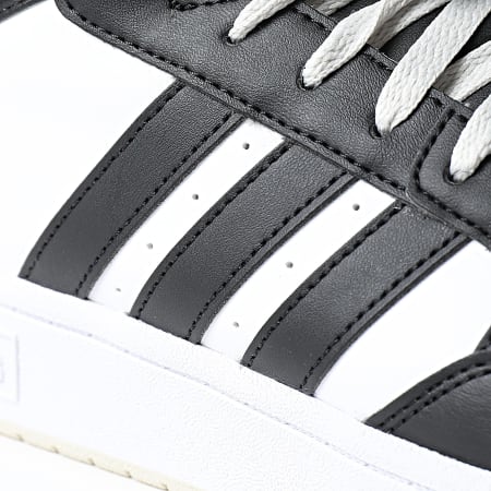 Adidas Originals - Hoops 3.0 Mid Sneakers IH0157 Calzado Blanco Core Negro Orbit Green