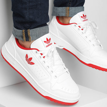 Adidas Originals - NY 90 JI1894 Footwear White Better Scarlet Sneakers
