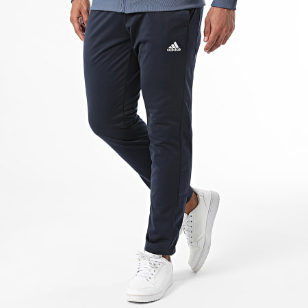 Adidas Sportswear - IY6673 Set giacca con zip e pantaloni da jogging azzurro navy