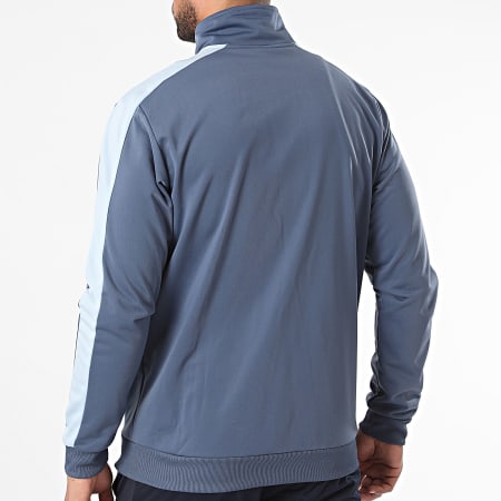 Adidas Performance - IY6673 Conjunto de chaqueta con cremallera y pantalón de jogging azul marino claro