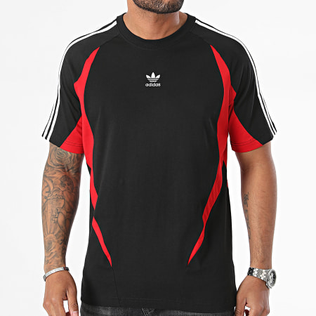 Adidas Originals - Camiseta Archivo IX9648 Negro Blanco Rojo