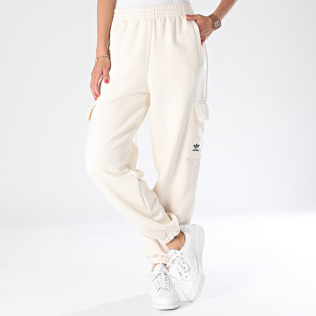 Adidas Originals - Pantalones de chándal Essential Cargo para mujer IY9690 Beige