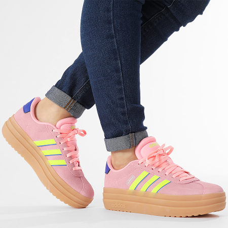 Adidas Sportswear - Baskets Femme VL Court Bold IH8089 Pink Spark Lucid LemonLucid Blue