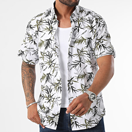 Armita - Camisa Manga Corta Regular Fit Blanco Negro Verde Caqui