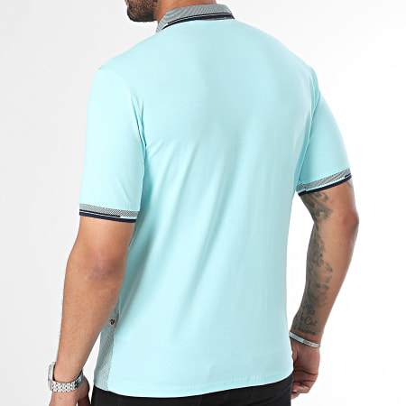 Armita - Turquoise polo met korte mouwen