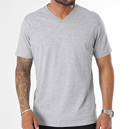 Armita - V-hals T-shirt Heather Grey