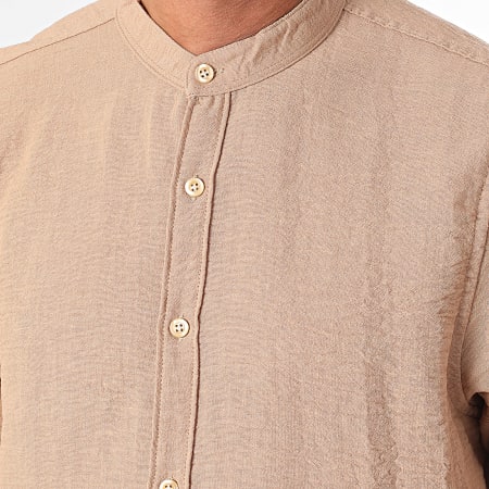 Armita - Camel shirt met lange mouwen