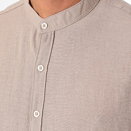 Armita - Camicia a maniche lunghe color taupe