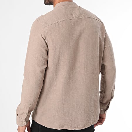 Armita - Taupe shirt met lange mouwen