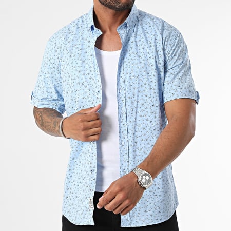 Armita - Camisa Slim Azul Claro Manga Corta