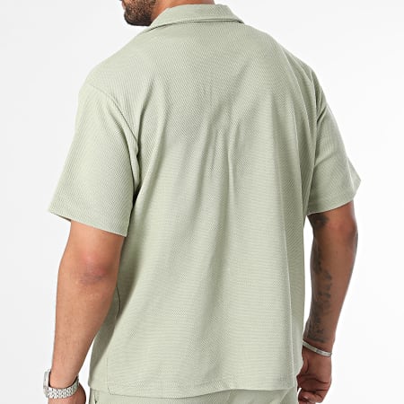 Armita - Conjunto de camisa de manga corta y pantalón corto de jogging Verde claro