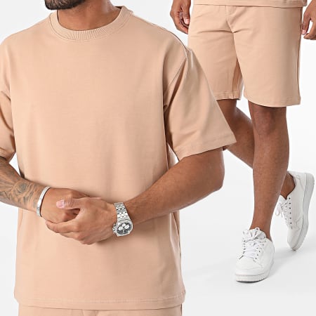 Armita - Ensemble Tee Shirt Et Short Jogging Beige