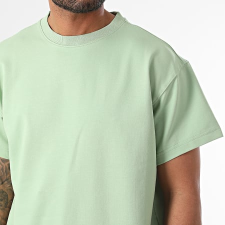 Armita - Conjunto de camiseta verde claro y pantalón corto de jogging