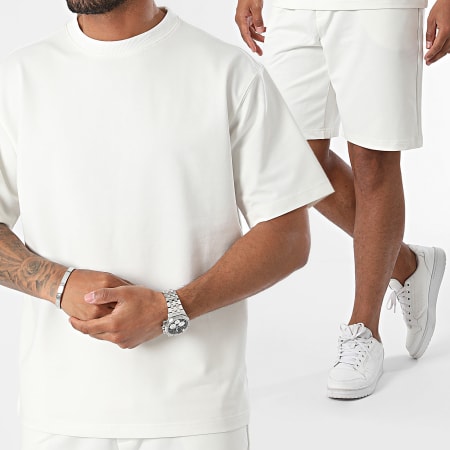 Armita - Ensemble Tee Shirt Et Short Jogging Blanc