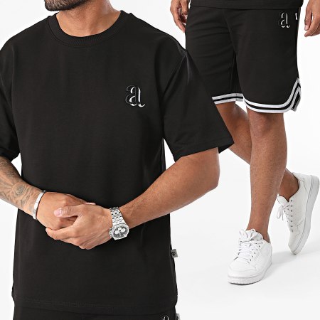 Armita - Ensemble Tee Shirt Et Short Jogging Noir