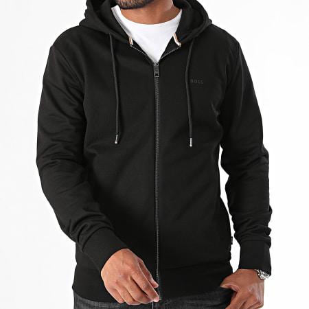 BOSS - Sweat Zippé Capuche Seeger 92 50471960 Noir