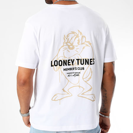 Looney Tunes - Tee Shirt Oversized Grote Zomer Tee Taz Wit Beige