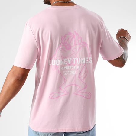 Looney Tunes - Tee Shirt Oversize Large Summer Tee Taz Pink