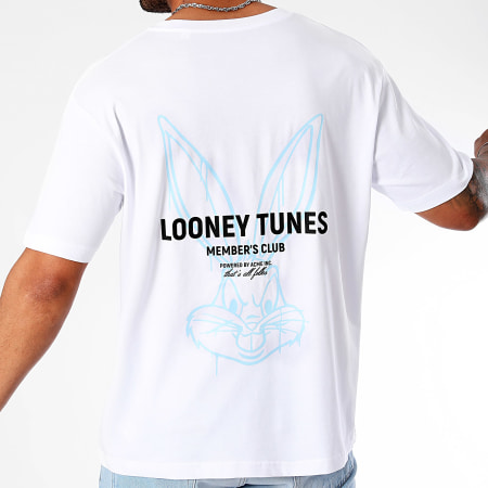 Looney Tunes - Tee Shirt Oversize Large Summer Tee Bug Blanc Bleu