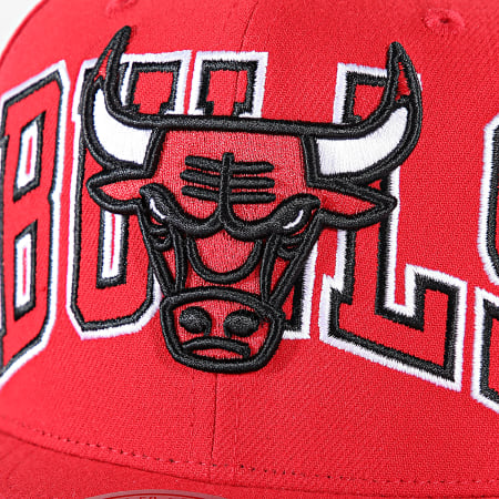 Mitchell and Ness - Chicago Bulls NBA Snapback Cap met volledige voorkant HHSS7646 Rood