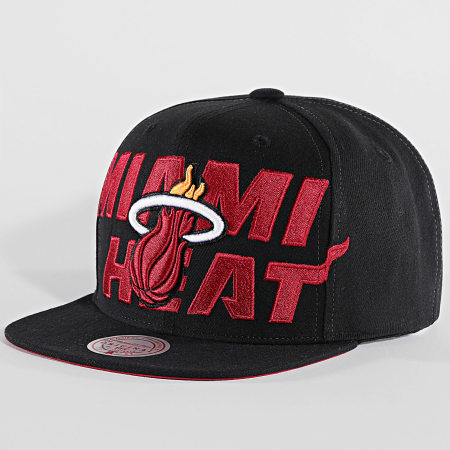 Mitchell and Ness - Casquette Snapback NBA Full Frontal Miami Heat HHSS7646 Noir
