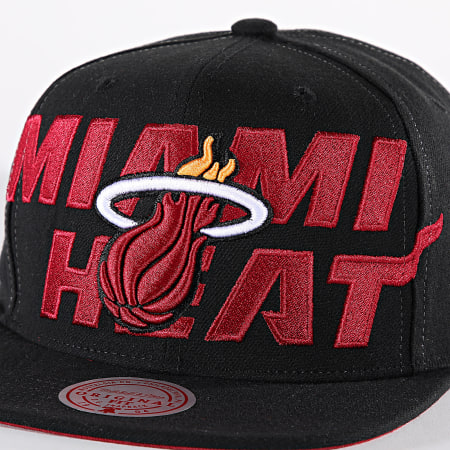 Mitchell and Ness - Miami Heat NBA Gorra con visera completa HHSS7646 Negra