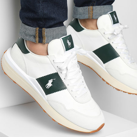 Polo Ralph Lauren - Scarpe da ginnastica Train 89 Bianco Verde