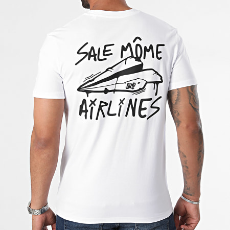 Sale Môme Paris - Maglietta Airlines Back Bianco