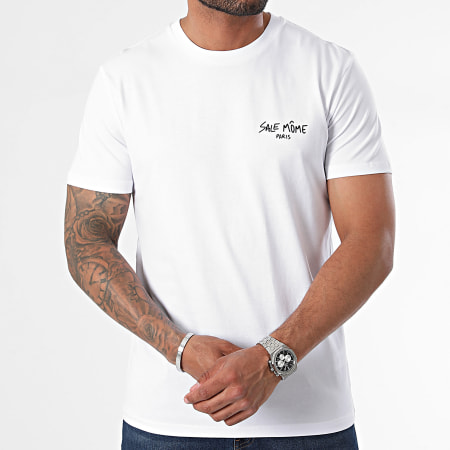 Sale Môme Paris - Tee Shirt Airlines Back Blanc