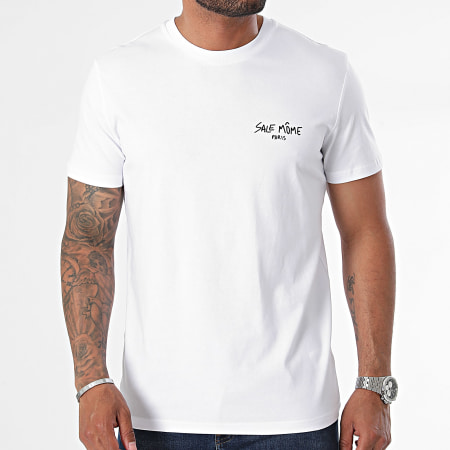 Sale Môme Paris - Tee Shirt Airlines Back Blanc