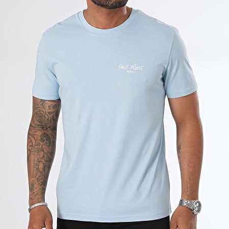 Sale Môme Paris - Tee Shirt Airlines Back Bleu Clair