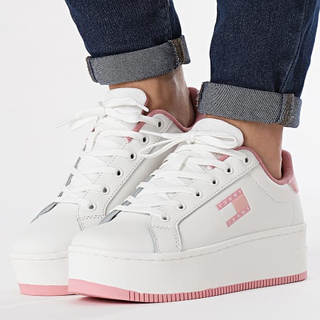 Tommy Jeans - Zapatillas Mujer Flatform Essential 2518 Chalky Pink