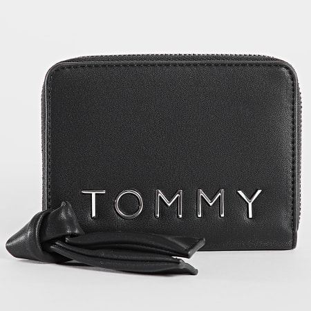 Tommy Jeans - Billetero mediano para mujer Bold 6390 Negro