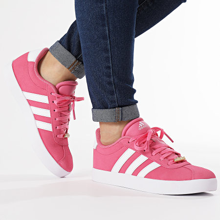 Adidas Originals - Zapatillas Mujer VL Court 3.0 K ID9072 Pink Fusion Cloud White Grey Four