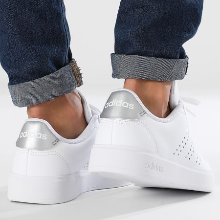 Adidas Sportswear - Advantage 2.0 Scarpe da ginnastica da donna IG9175 Calzature Bianco Grigio Due Argento Metallizzato