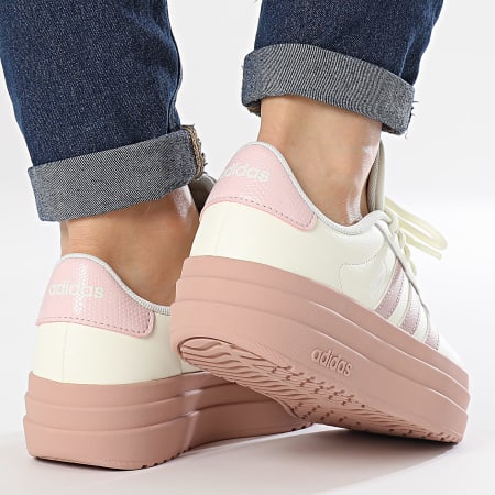 Adidas Sportswear - Vrouwen VL Court Bold IH3080 Ivoor Roze San Roze Sneakers