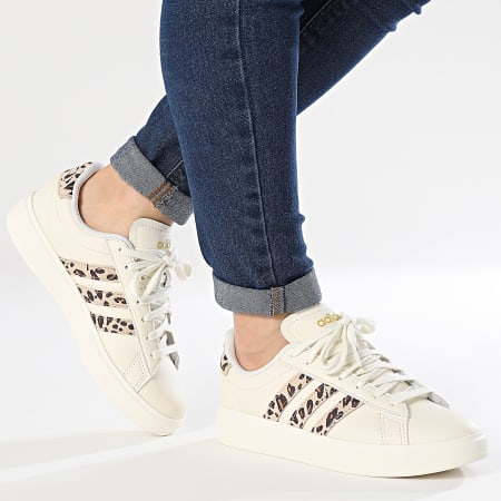 Adidas Performance - Grand Court 2.0 Zapatillas Mujer IH7761 Off White Magic Beige Oro Mate