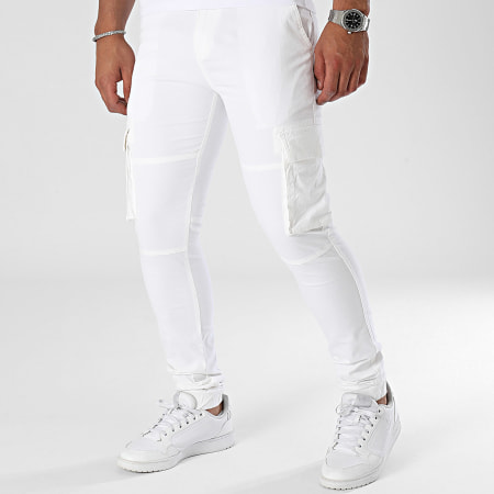 Classic Series - Pantalon Cargo Blanc