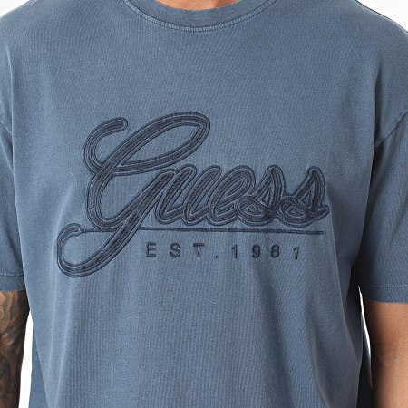 Guess - M4YI21-K8FQ4 Tee Shirt Navy Heide Blauw