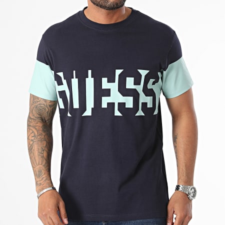 Guess - T-shirt M4YI58-I3Z14 Marine Lichtblauw