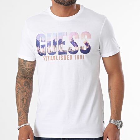 Guess - Tee Shirt M4YI83-K9RM1 Blanc