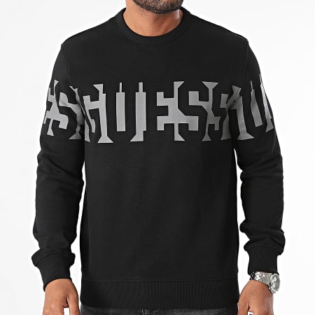 Guess - Crewneck sweatshirt M4YQ16-KC6W1 Zwart Grijs