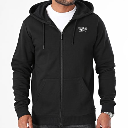 Reebok - Identity SL Fleece Hooded Zip Sweatshirt 100202857 Zwart