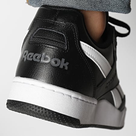 Reebok - Baloncesto Zapatillas 100033315 Core Negro Calzado Blanco Gris Puro