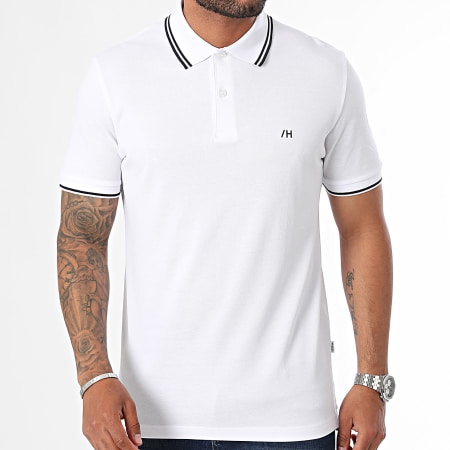 Selected - Dante Sport polo met korte mouwen wit