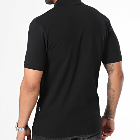 Selected - Polo Manches Courtes Slim-Atlas Noir