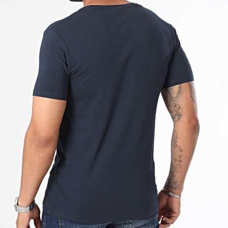 Selected - Lot De 3 Tee Shirts Roland Blanc Bleu Marine Noir