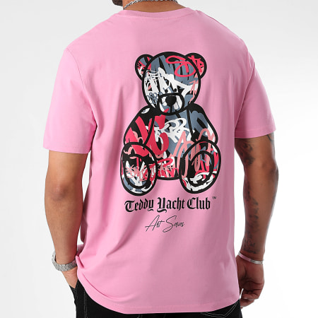 Teddy Yacht Club - Tee Shirt Oversize Art Series Pink Rose Bubble
