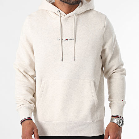 Tommy Hilfiger - Hoodie met logo 2673 Beige Chiné