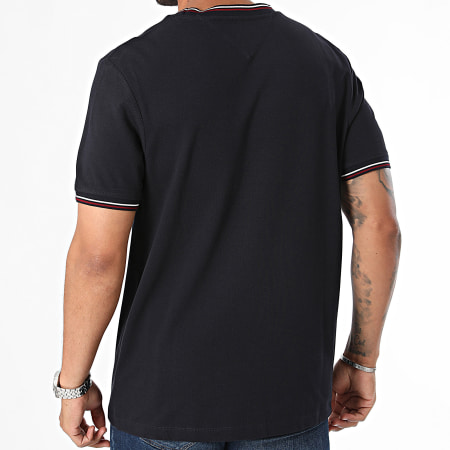 Tommy Hilfiger - Camiseta con cuello de pico 5680 Azul Marino